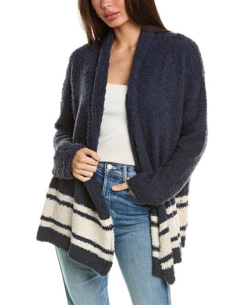 Lovestitch Soft Fuzzy Cardigan Women's Blue S