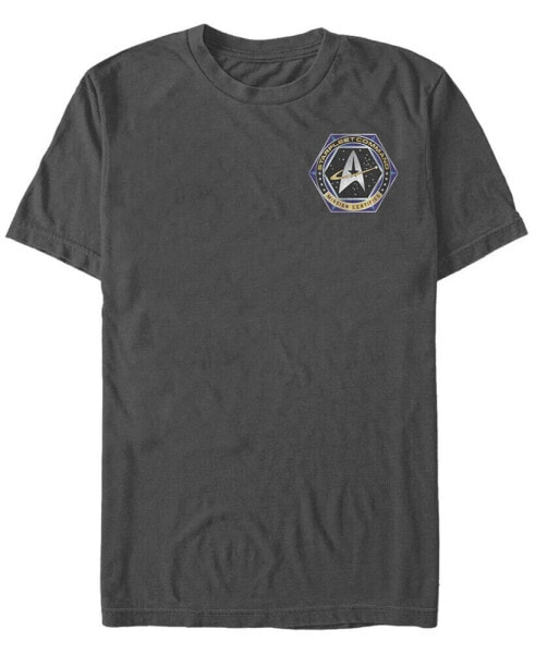 Star Trek Men's Deep Space Nine Starfleet Command Mission Certified Short Sleeve T-Shirt