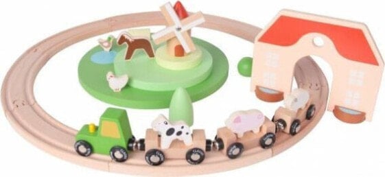Детская игрушка Classic World Деревянная Ферма Колесный Транспорт