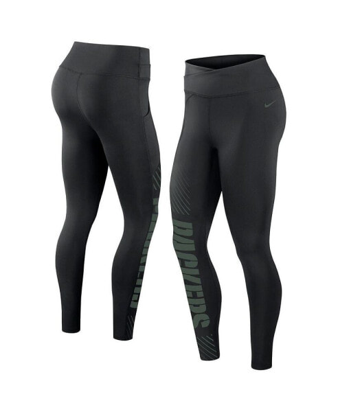 Спортивные брюки Nike женские черно-зеленые Green Bay Packers Yard Line