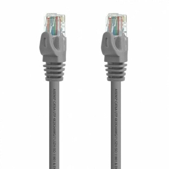Жесткий сетевой кабель UTP кат. 6 Aisens Серый 25 cm