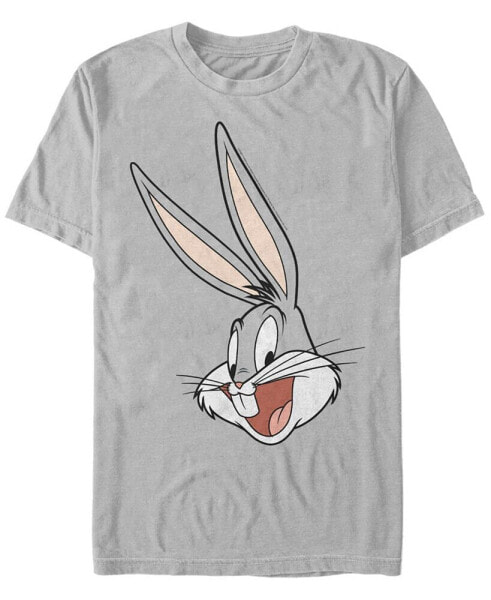 Looney Tunes Men's Bugs Bunny Big Face Short Sleeve T-Shirt