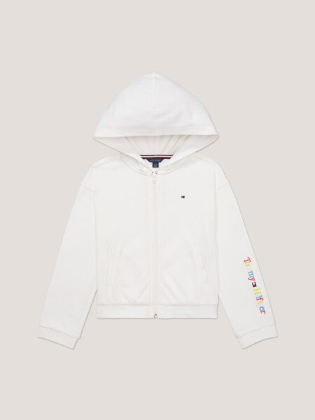 Kids' Embroidered Logo Zip Hoodie