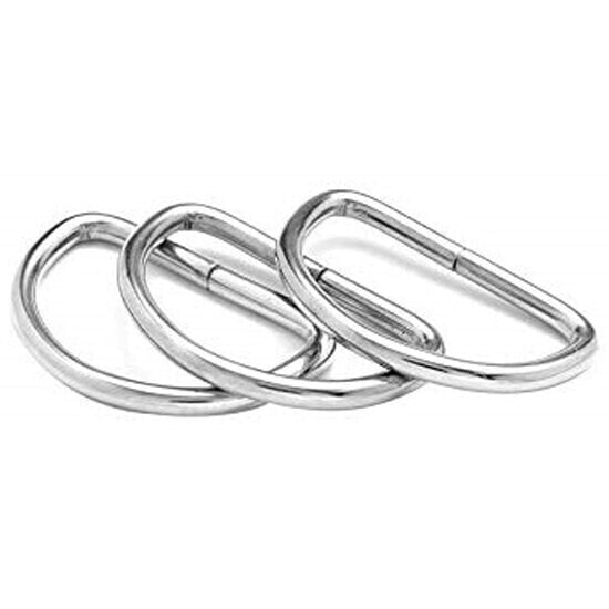 SIGALSUB Weld Stainless Steel Ring D Shaped 50x30