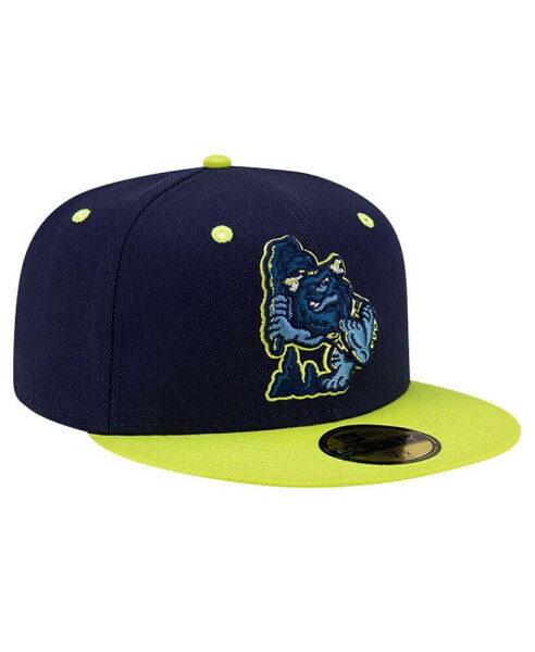Men's Navy Bowling Green Hot Rods Theme Night Cavemen 59FIFTY Fitted Hat