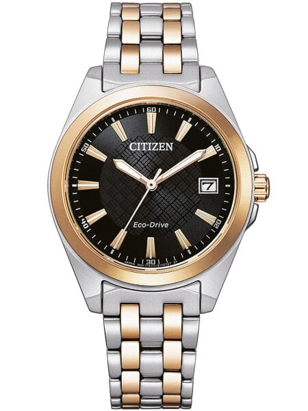 Часы и аксессуары Citizen EO1213-85E Eco-Drive sport ladies 36mm 10ATM Розовое золото, серебро, Стальной 36 мм Eco-Drive Sport 36 мм Женские