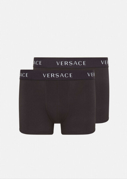 Versace 274778 LOGO TRUNKS BI-PACK Black size 5 (US M )