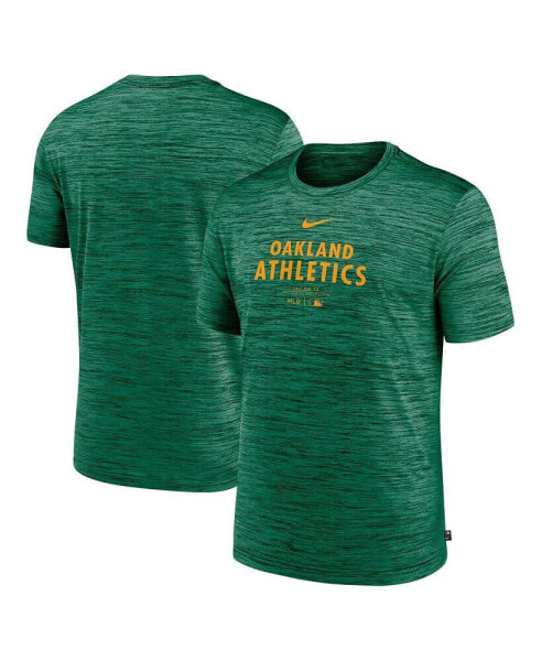 Men's Green Oakland Athletics Authentic Collection Velocity Performance Practice T-Shirt