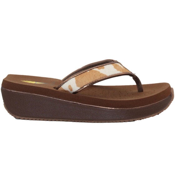 Volatile Neville Flip Flops Womens Brown Casual Sandals PV101-923