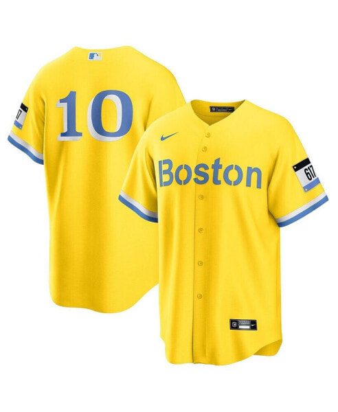 Men's Trevor Story Gold Boston Red Sox City Connect Replica Player Jersey