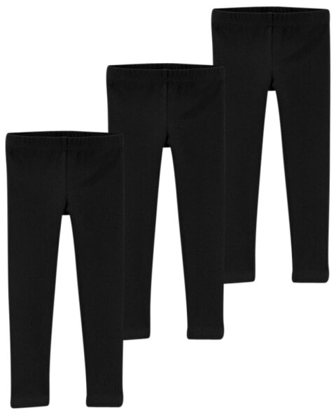 Toddler 3-Pack Full-Length Leggings Set 4T