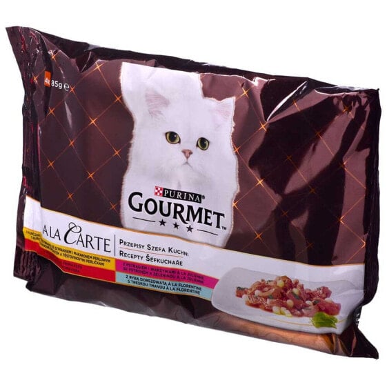 PURINA NESTLE GOURMET A la Carte Chicken Trout Beef and Fish 85g wet food for cat