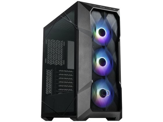 Cooler Master TD500 Mesh V2 Black Gaming Airflow ATX Mid-Tower Case, Polygonal M