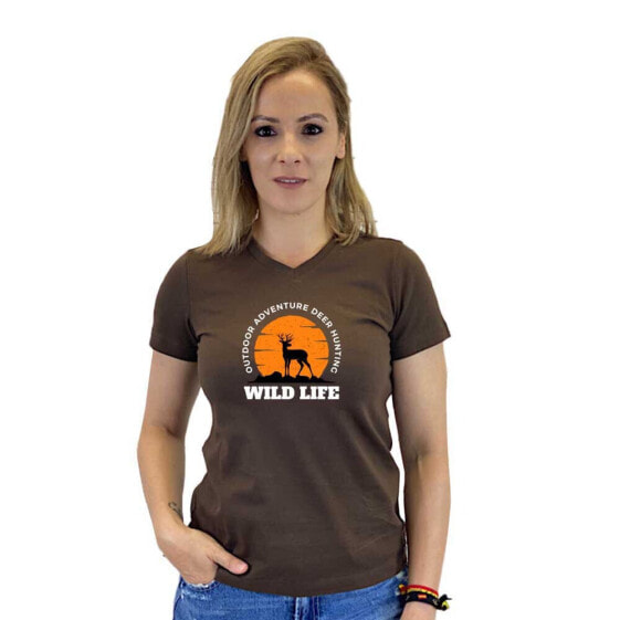 PASION MORENA Wild Life Deer short sleeve T-shirt