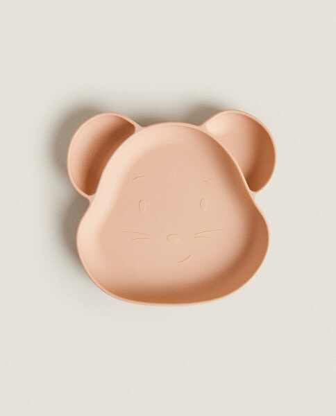 Children's silicone mouse plate