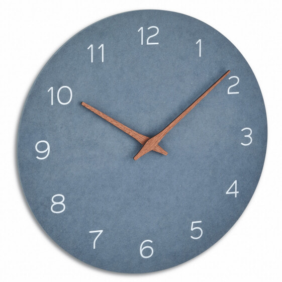 TFA Dostmann 60.3054.06, Wall, Quartz clock, Circle, Blue, Wood, AA