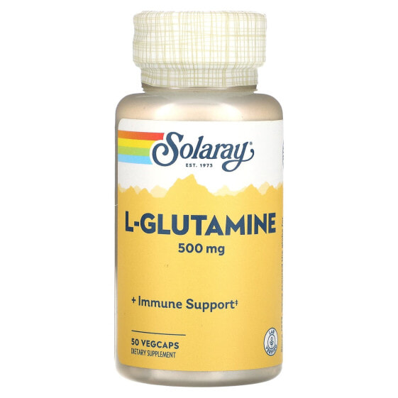Аминокислоты Solaray L-Glutamine 500 мг, 100 VegCaps