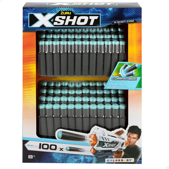 Детские игрушки X-Shot Набор из 100 дротиков из поролона