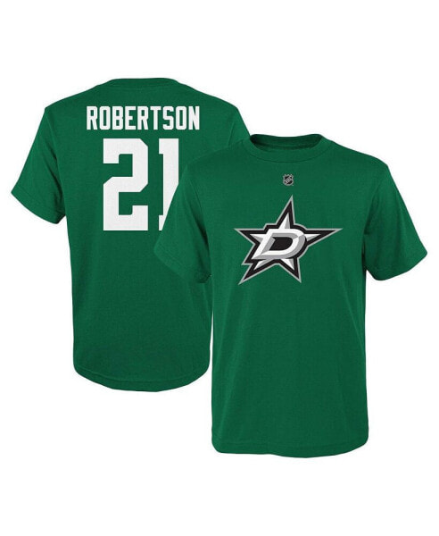 Big Boys Jason Robertson Kelly Green Dallas Stars Player Name and Number T-shirt