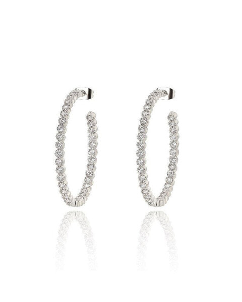 Серьги Hollywood Sensation Zirconia Hoop