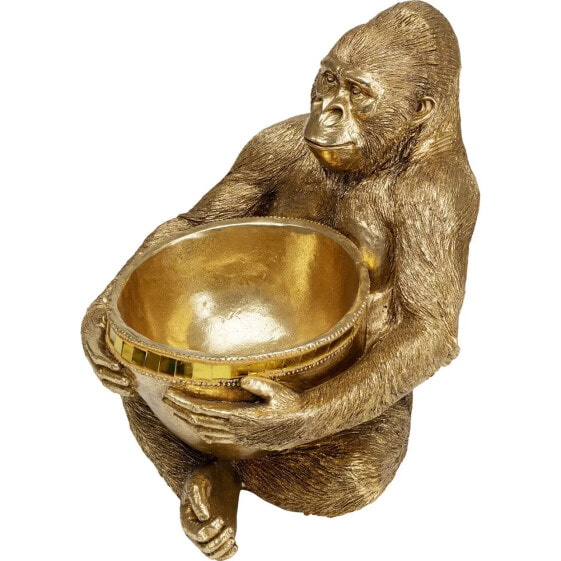 Dekofigur Gorilla Holding Bowl