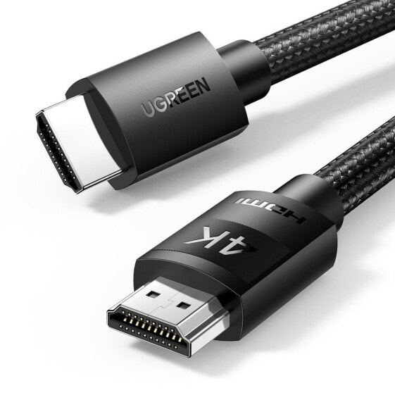 Kabel przewód w oplocie HDMI 2.0 4K wysoka jakość OFC 3m czarny