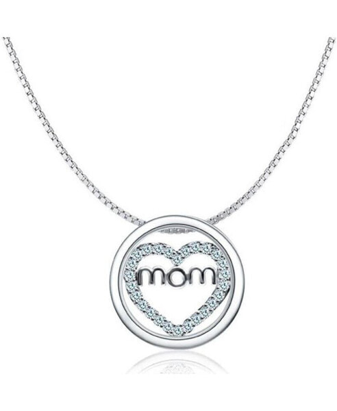 Hollywood Sensation mom Necklace Heart Circle Of Love Necklace