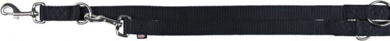 Trixie Smycz Premium regulowana - Czarna 2.5 cm L-XL