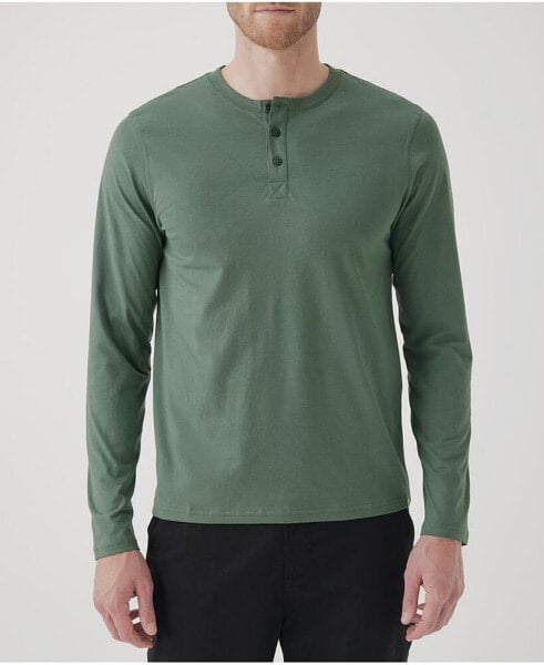 Men's Cotton Softspun Long Sleeve Henley