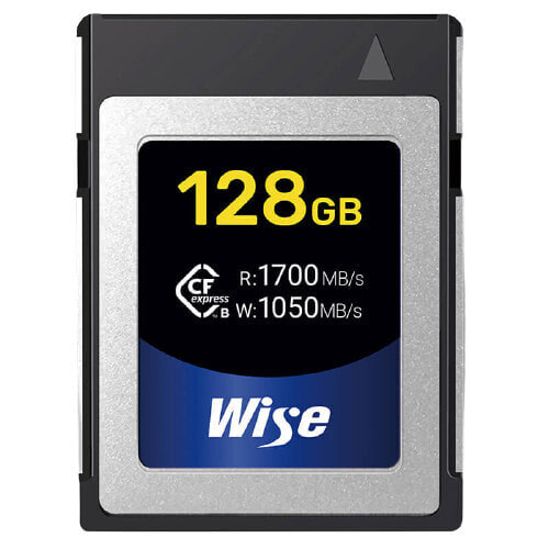 Wise CFX-B128 - 128 GB - CFexpress - 1700 MB/s - 1050 MB/s - Shock resistant - Waterproof - Silver - Black - Blue