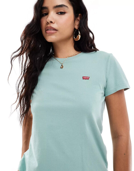 Levi's perfect small batwing logo t-shirt in green