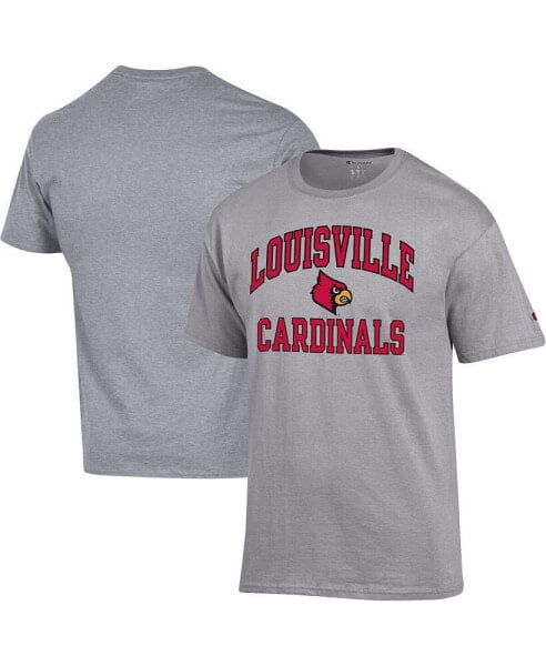 Men's Heather Gray Louisville Cardinals High Motor T-shirt