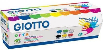Краски для рисования пальцами GIOTTO Finger Paint 6x100 мл