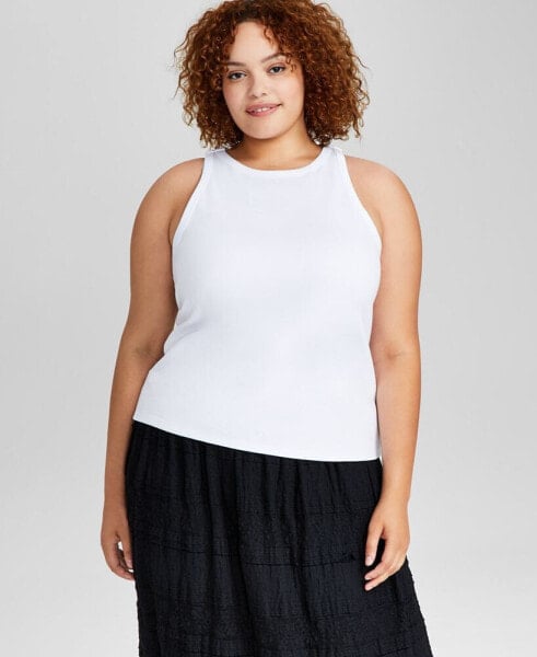 Trendy Plus Size Sleeveless Knit Top