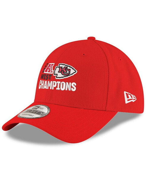Men's Red Kansas City Chiefs 2023 AFC West Division Champions 9FORTY Adjustable Hat