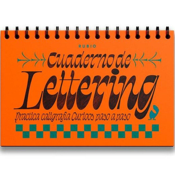 Тетрадь для письма и каллиграфии Cuadernos Rubio Lettering Curioos 30,4 x 20,4 см 212 листов.