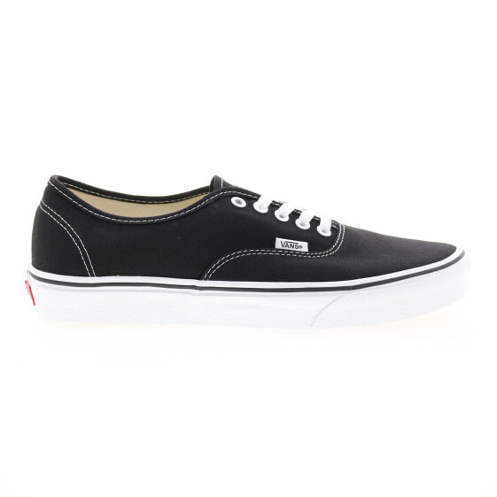 Vans Authentic VN000EE3BLK Mens Black Canvas Lifestyle Sneakers Shoes 10.5