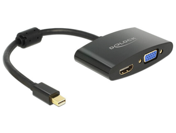 Разъемы и переходники Delock 65553 - 0,18 м - Мини DisplayPort - HDMI + VGA (D-Sub) - Мужской - Женский - 1920 x 1200 пикселей