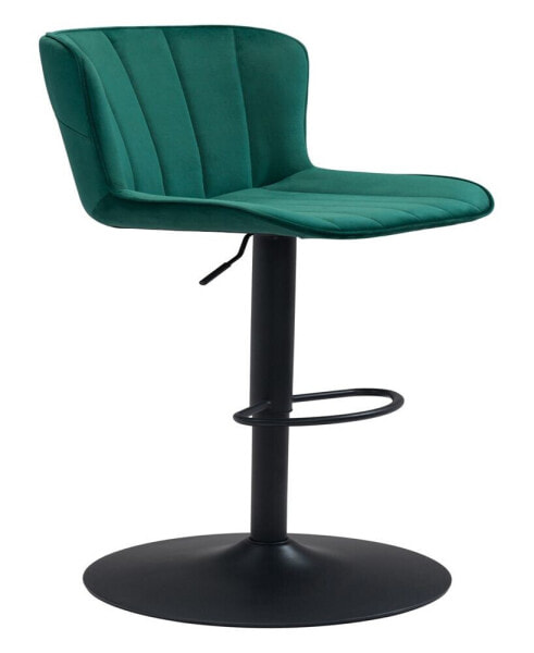 46" Steel, Polyester Tarley Adjustable Base Bar Chair