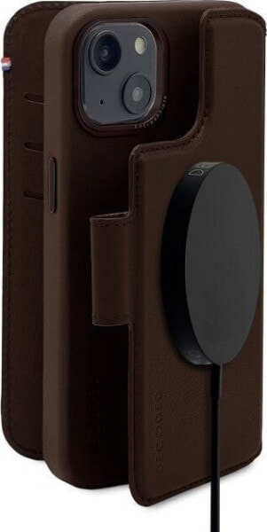 Decoded Decoded Detachable Wallet – skórzana obudowa ochronna do iPhone 14 Plus kompatybilna z MagSafe (brown)