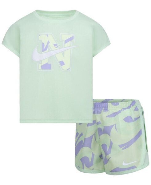 Комплект Nike для девочек - футболка Prep In Your Step и шорты Tempo