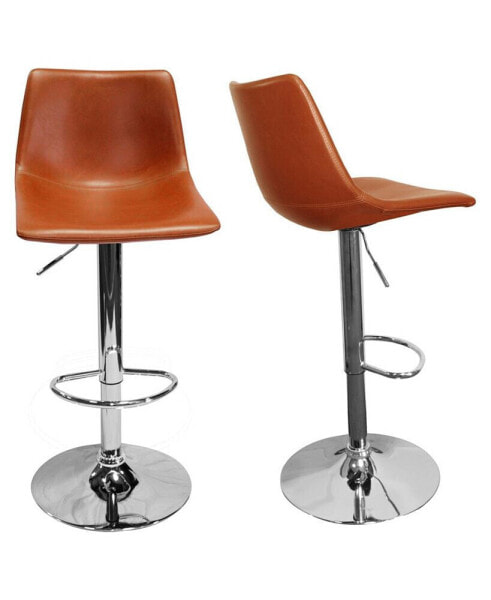 Jimmy Dean Adjustable Swivel Bar Stool, Set of 2