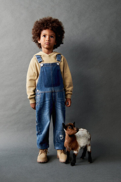 Denim dungarees