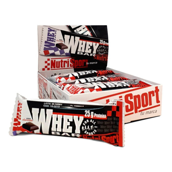 Энергетические батончики шоколада Nutrisport Whey 12 шт.