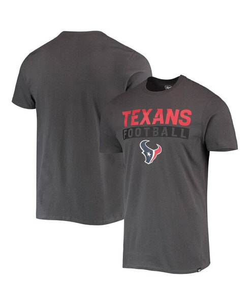 Men's '47 Charcoal Houston Texans Dark Ops Super Rival T-shirt