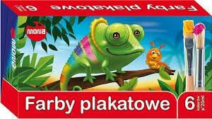 Pulio Mona Farby plakatowe 6 kolorów 20ml