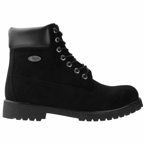 Lugz Convoy 6 Inch Lace Up Mens Black Casual Boots MCNWD-001