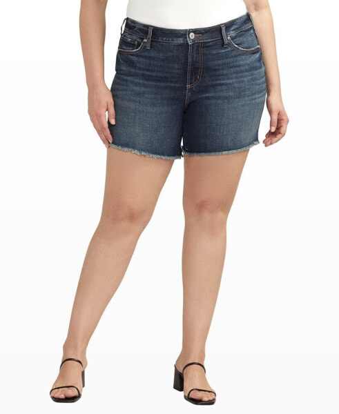 Шорты женские Silver Jeans Co. модель Suki Luxe Stretch Mid Rise Curvy Fit