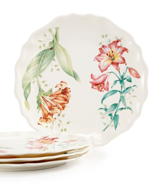 Тарелки для салата LENOX Butterfly Meadow Set из 4-х меламиновых