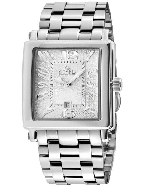 Women's Avenue of Americas Mini Swiss Quartz Silver-Tone Stainless Steel Bracelet Watch 32mm